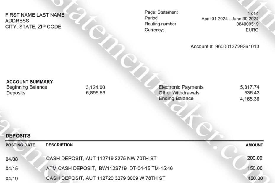 Ensuring Confidentiality: How We Protect Your Privacy 8 Evolve Estonia bank statement template